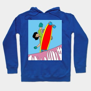 Retro Skateboarder Hoodie